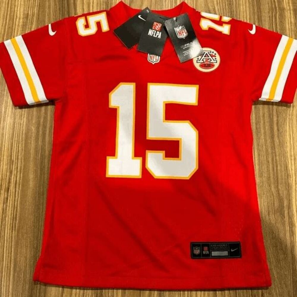 💋💋Kansas City Chiefs Authentic Patrick Mahomes Jersey💋15-Youth